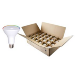 Dimmable BR30 8w LED (40w eqv) 25k hrs Contractor Pack Cases of 24 *Recommended for larger pallet shipments only. BR30 bulb outside of box filled with several more bulbs