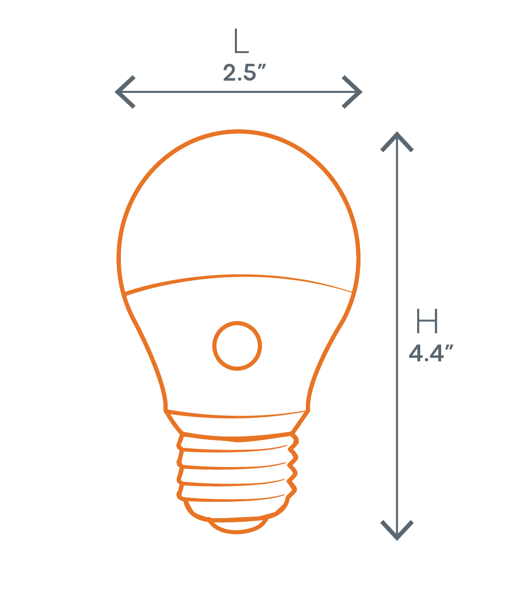 LED 9W A19 Dusk to Dawn, 800lm, 2700K - Image 4