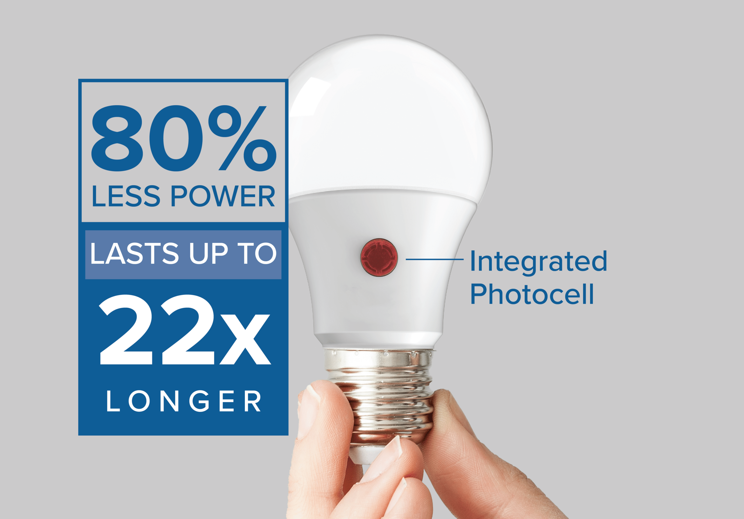 LED 9W A19 Dusk to Dawn, 800lm, 2700K - Image 2